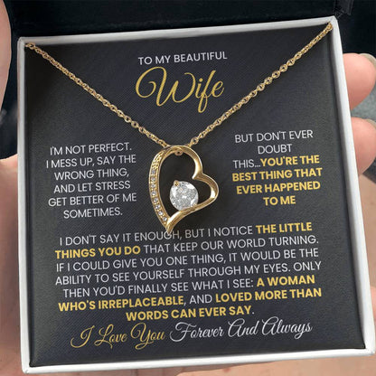To my beautiful Wife - You're the best thing that ever happened to me - Forever Love 89