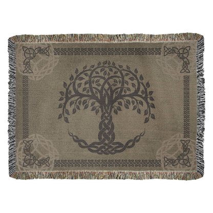 Tree of Life Woven Blanket