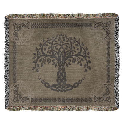 Tree of Life Woven Blanket