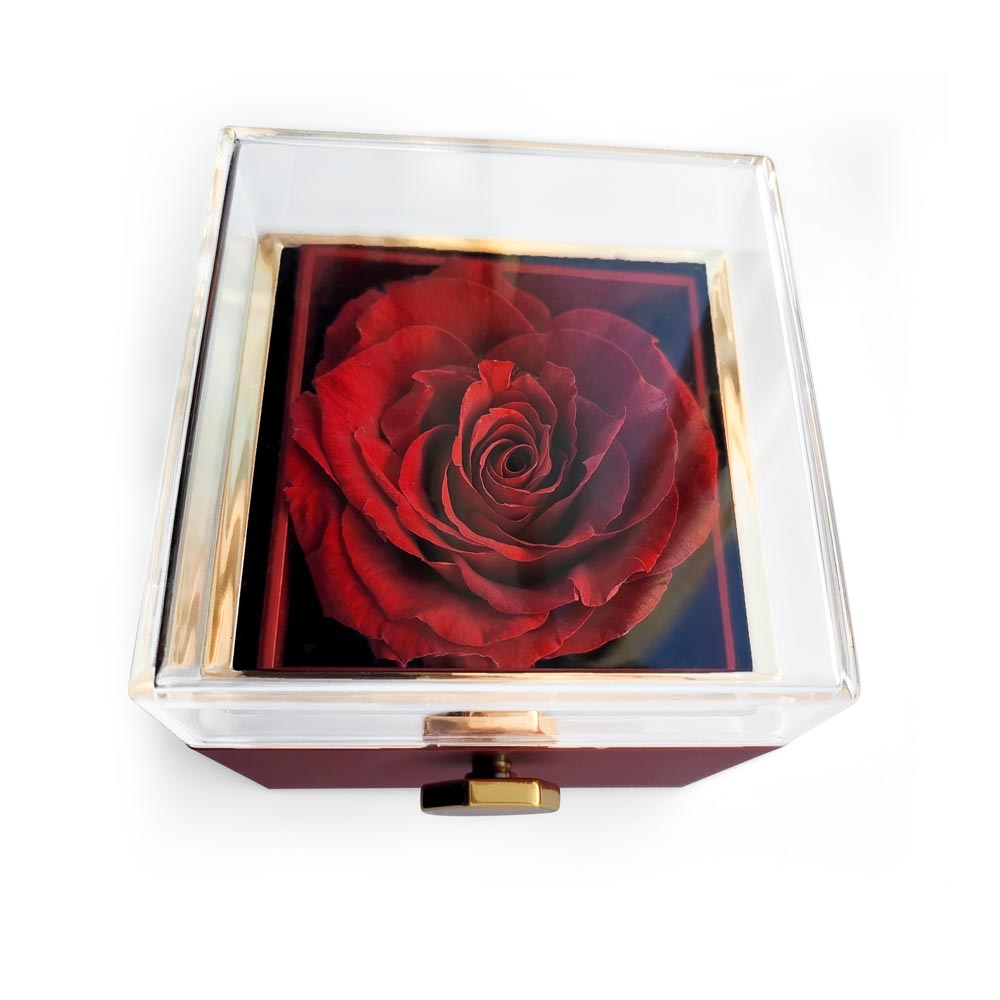 To My Shieldmaiden - I Love You To Valhalla And Back - Love Knot with Rotating Rose Gift Box