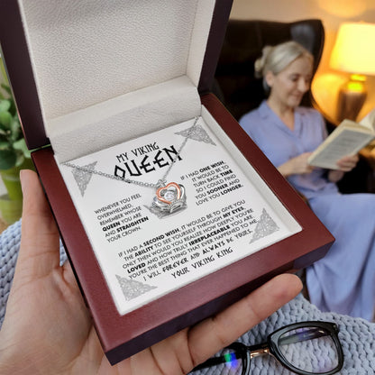 My Viking Queen - You are loved and truly irreplaceable - Love Knot Necklace 101b