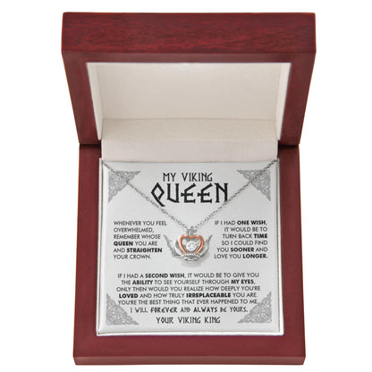 My Viking Queen - You are loved and truly irreplaceable - Love Knot Necklace 101b