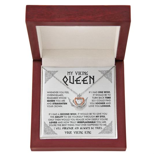 My Viking Queen - You are loved and truly irreplaceable - Love Knot Necklace 101b
