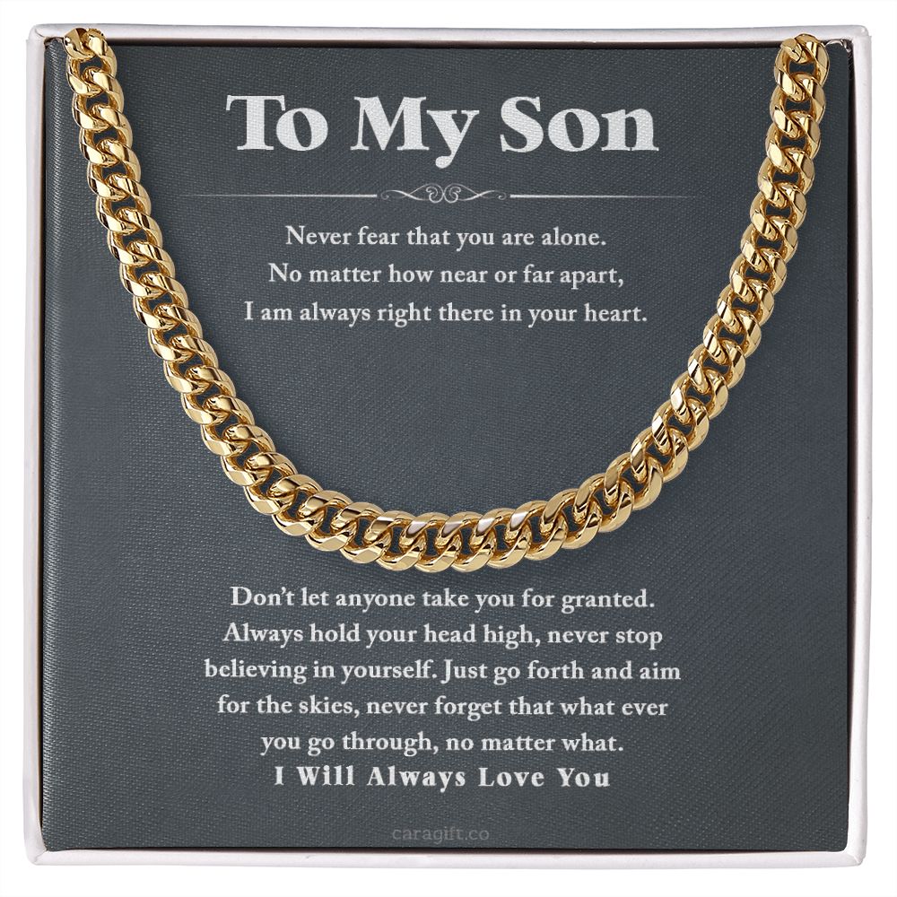 I will always love you - 0054d Son - Cuban Link Chain