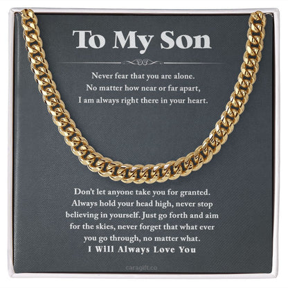 I will always love you - 0054d Son - Cuban Link Chain