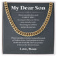 Always believe in yourself - 0050d Son - Cuban Link Chain