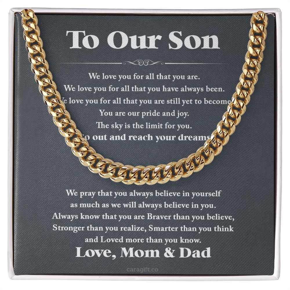 We love you - 0052d Son - Cuban Link Chain
