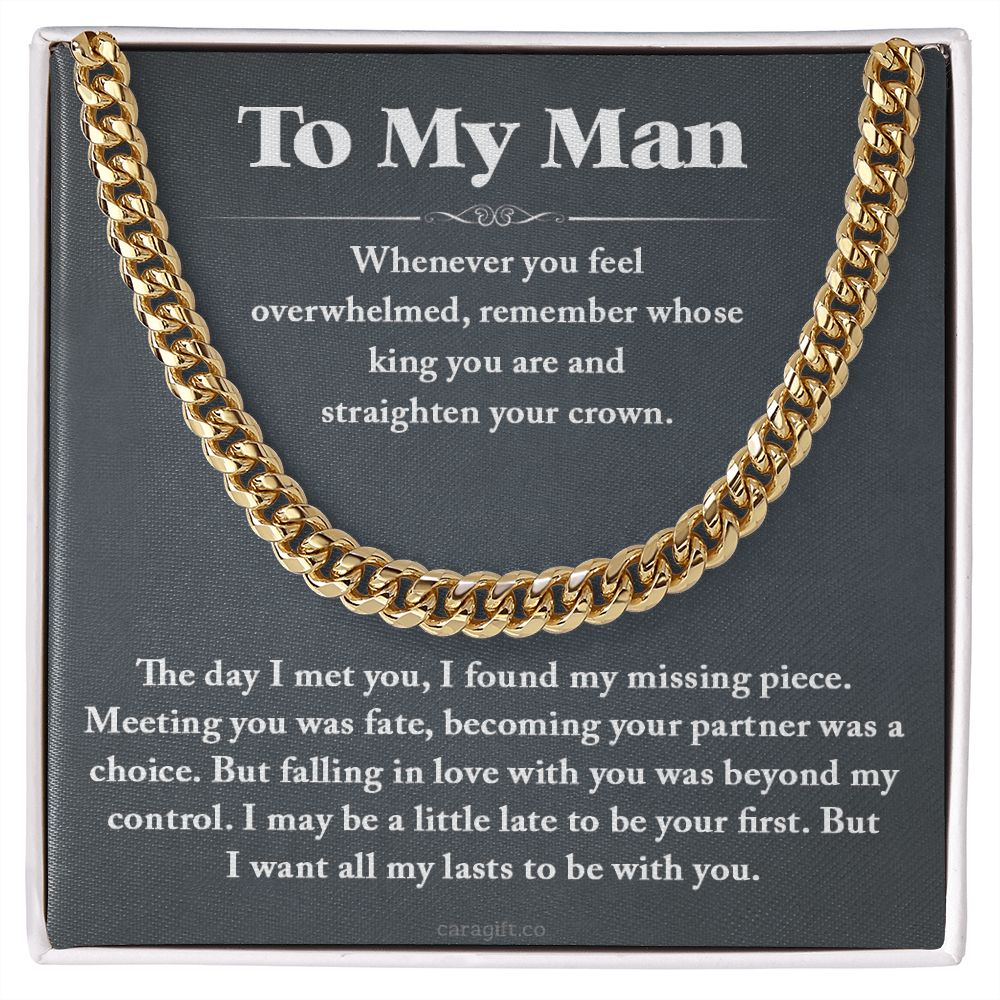 I want all my last to be with you - 0035d Him - Cuban Link Chain