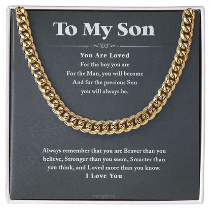 You are loved - 0055d Son - Cuban Link Chain