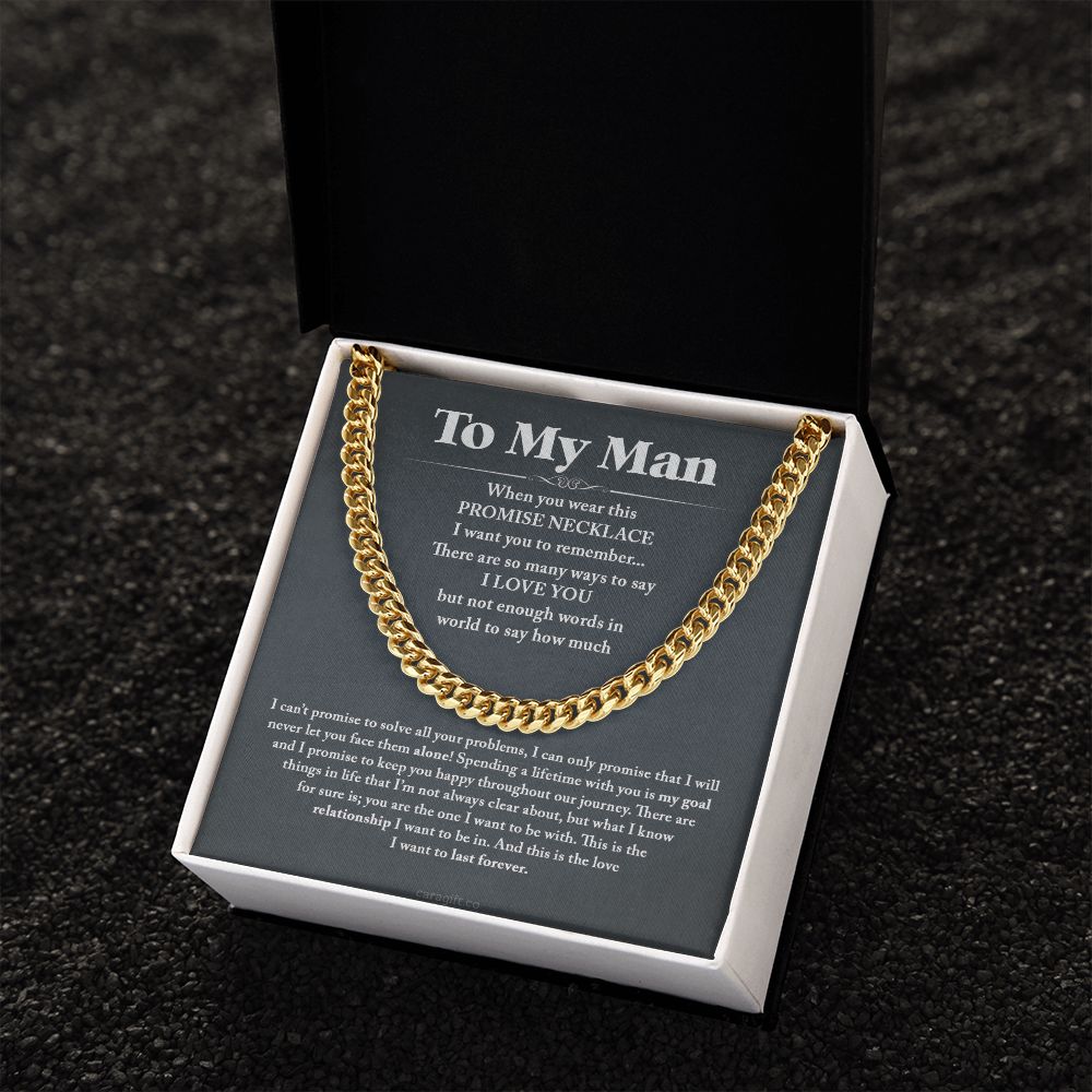 I never let you face them alone - 0032d Him - Cuban Link Chain