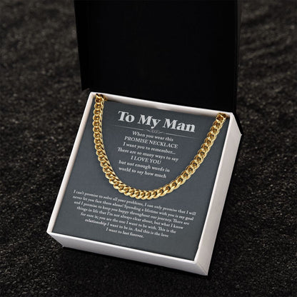I never let you face them alone - 0032d Him - Cuban Link Chain