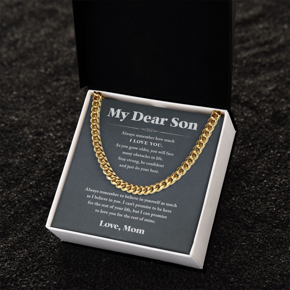 Always believe in yourself - 0050d Son - Cuban Link Chain