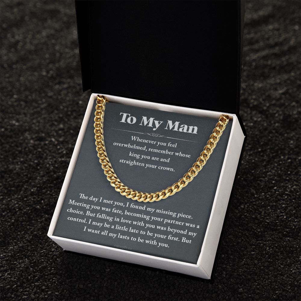 I want all my last to be with you - 0035d Him - Cuban Link Chain
