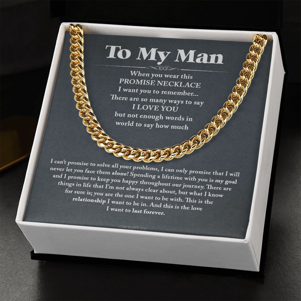 I never let you face them alone - 0032d Him - Cuban Link Chain