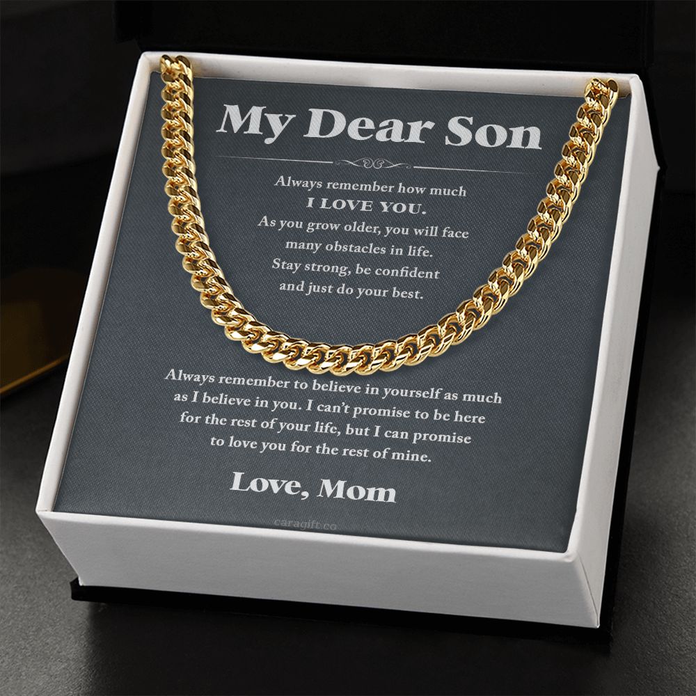 Always believe in yourself - 0050d Son - Cuban Link Chain