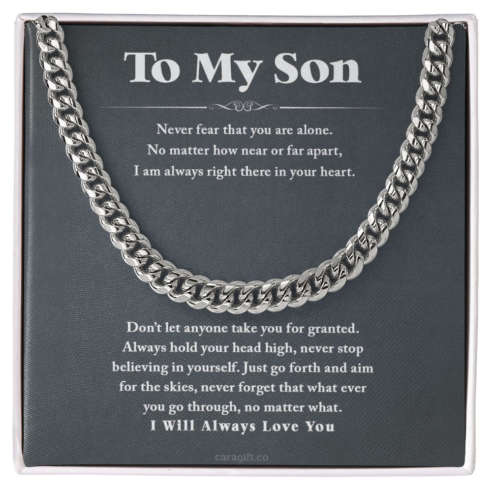 I will always love you - 0054d Son - Cuban Link Chain