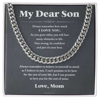 Always believe in yourself - 0050d Son - Cuban Link Chain