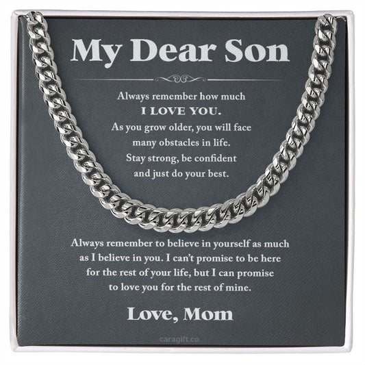 Always believe in yourself - 0050d Son - Cuban Link Chain