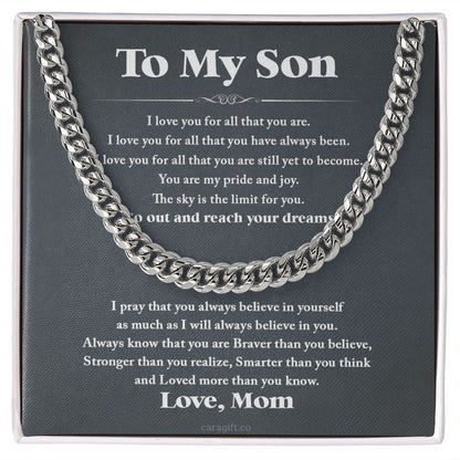 Go out and reach your dreams - 0051d Son - Cuban Link Chain