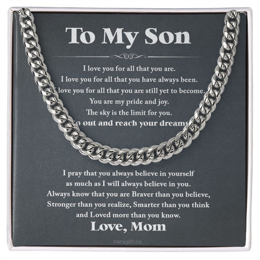 Go out and reach your dreams - 0051d Son - Cuban Link Chain