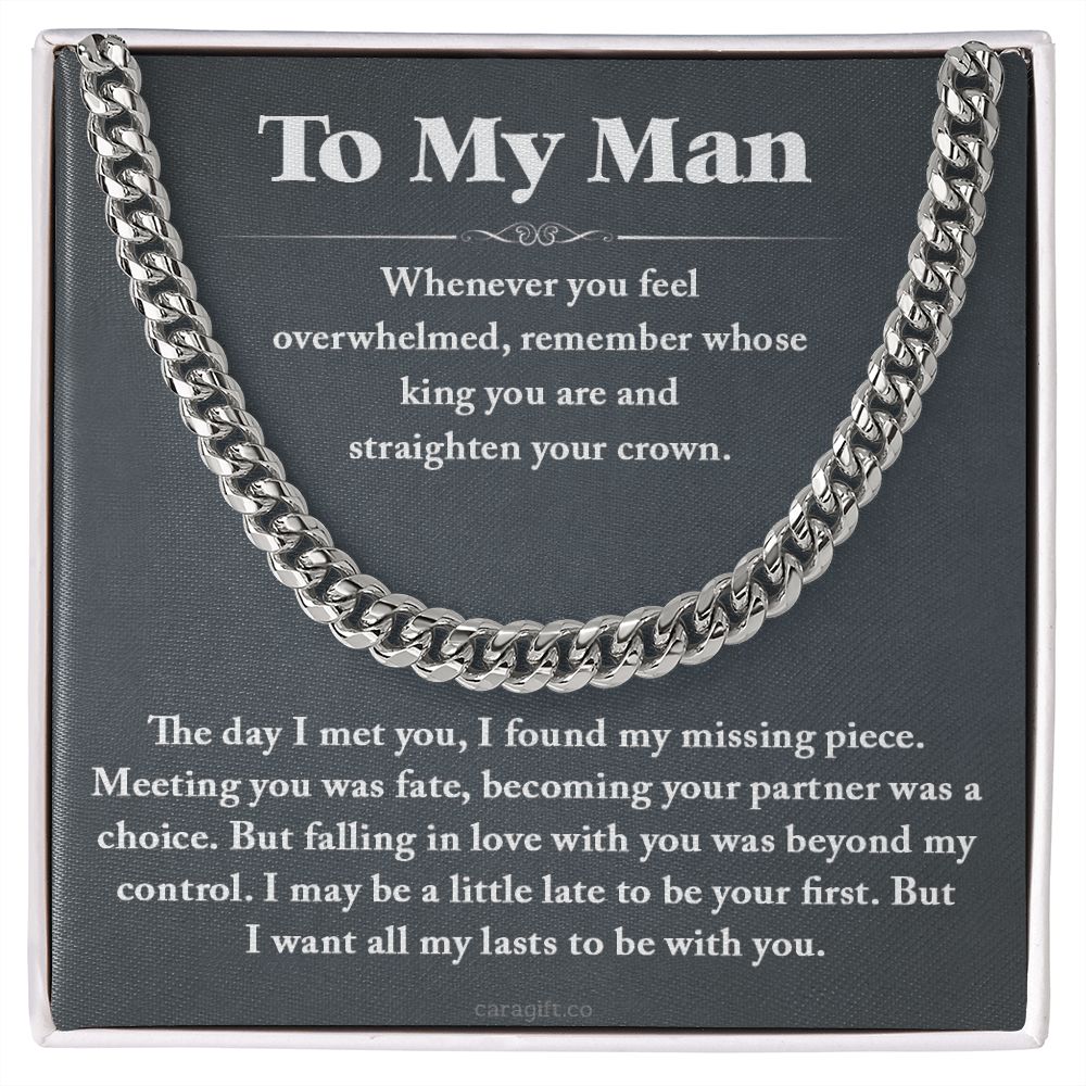 I want all my last to be with you - 0035d Him - Cuban Link Chain