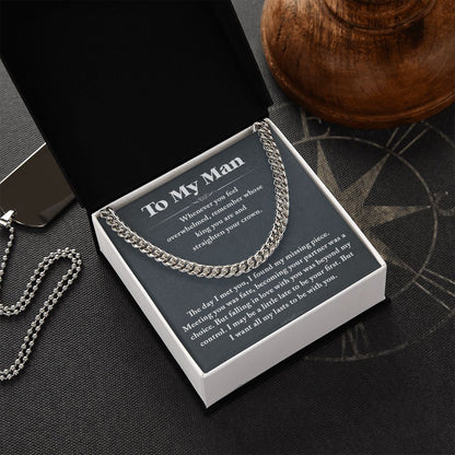 I want all my last to be with you - 0035d Him - Cuban Link Chain