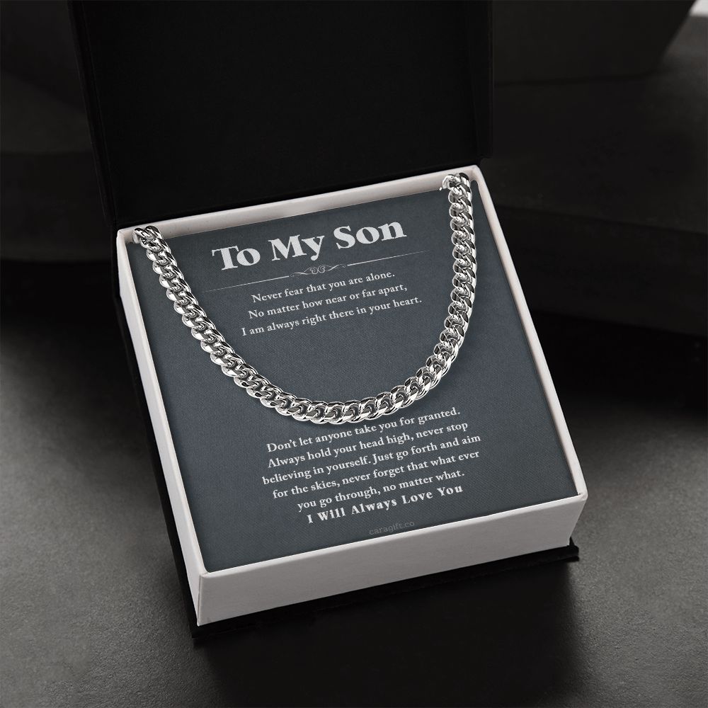 I will always love you - 0054d Son - Cuban Link Chain