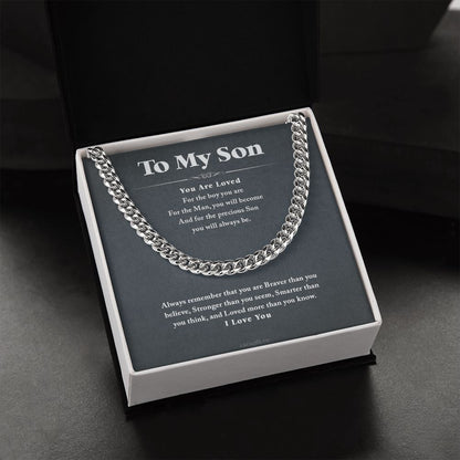 You are loved - 0055d Son - Cuban Link Chain