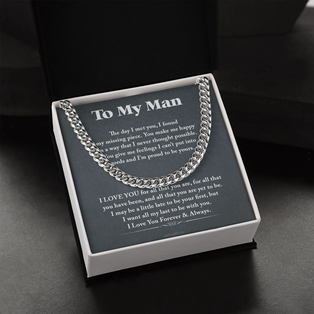 Love you for all that you are - 0033d Him - Cuban Link Chain