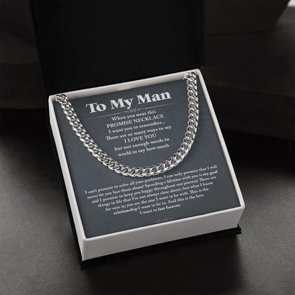 I never let you face them alone - 0032d Him - Cuban Link Chain