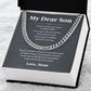 Always believe in yourself - 0050d Son - Cuban Link Chain