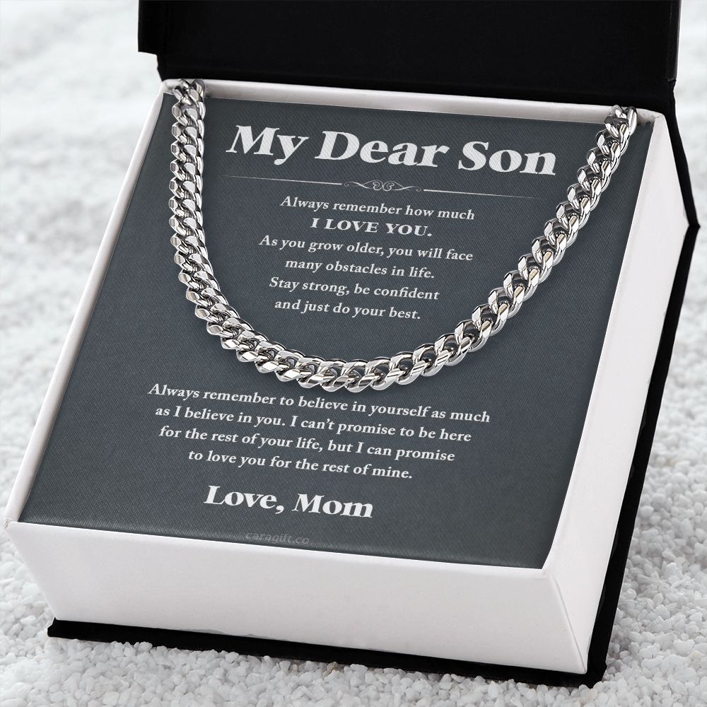Always believe in yourself - 0050d Son - Cuban Link Chain