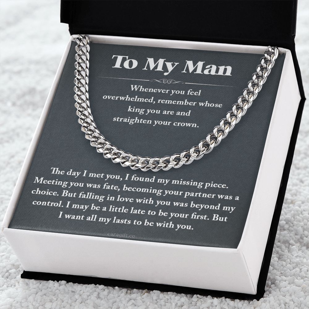 I want all my last to be with you - 0035d Him - Cuban Link Chain
