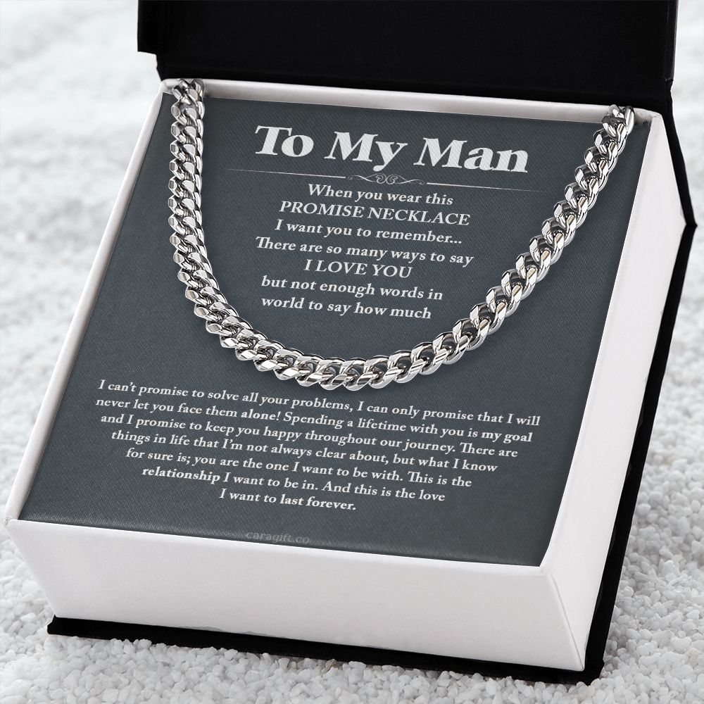 I never let you face them alone - 0032d Him - Cuban Link Chain