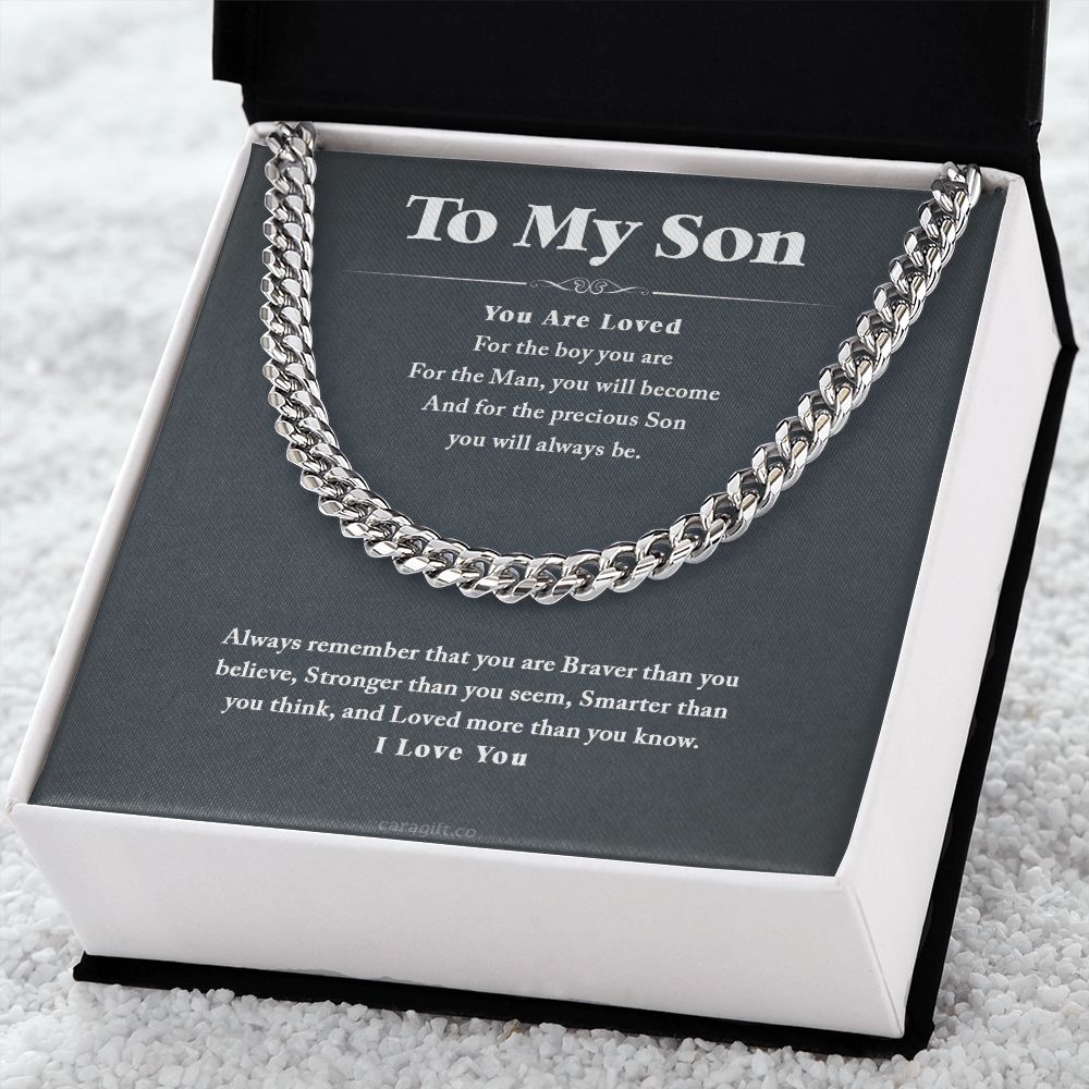 You are loved - 0055d Son - Cuban Link Chain