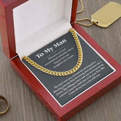 I want all my last to be with you - 0035d Him - Cuban Link Chain