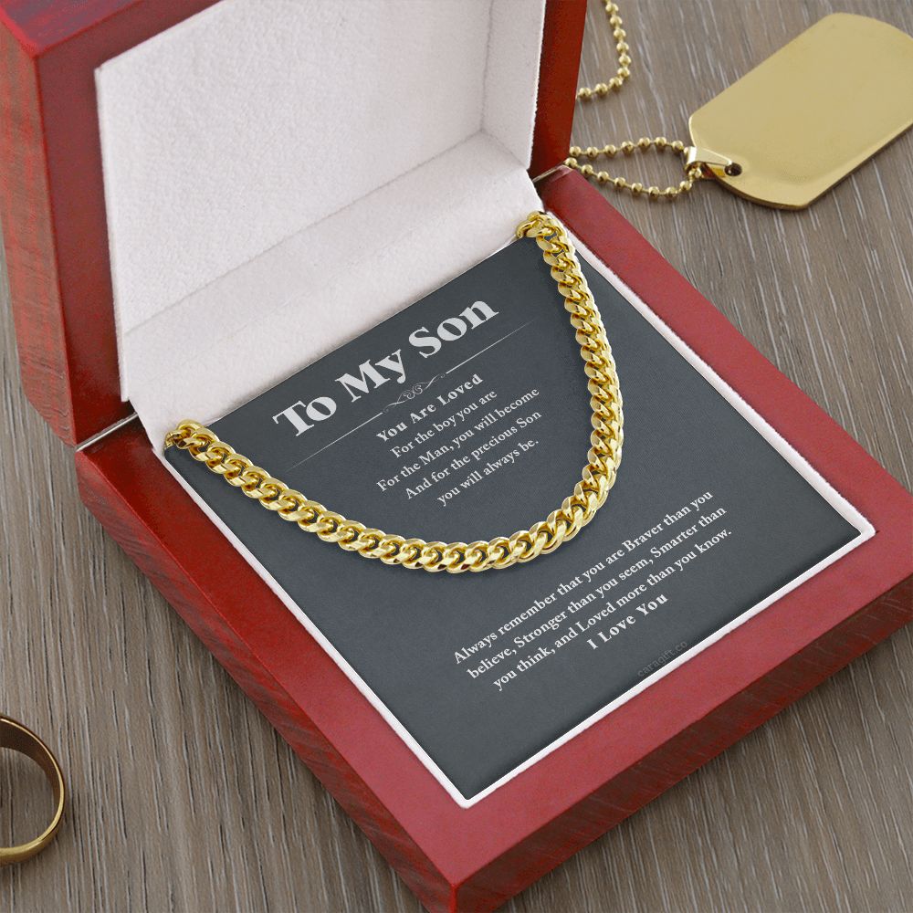You are loved - 0055d Son - Cuban Link Chain