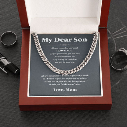 Always believe in yourself - 0050d Son - Cuban Link Chain