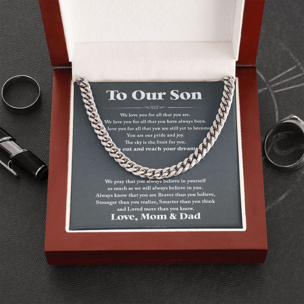 We love you - 0052d Son - Cuban Link Chain