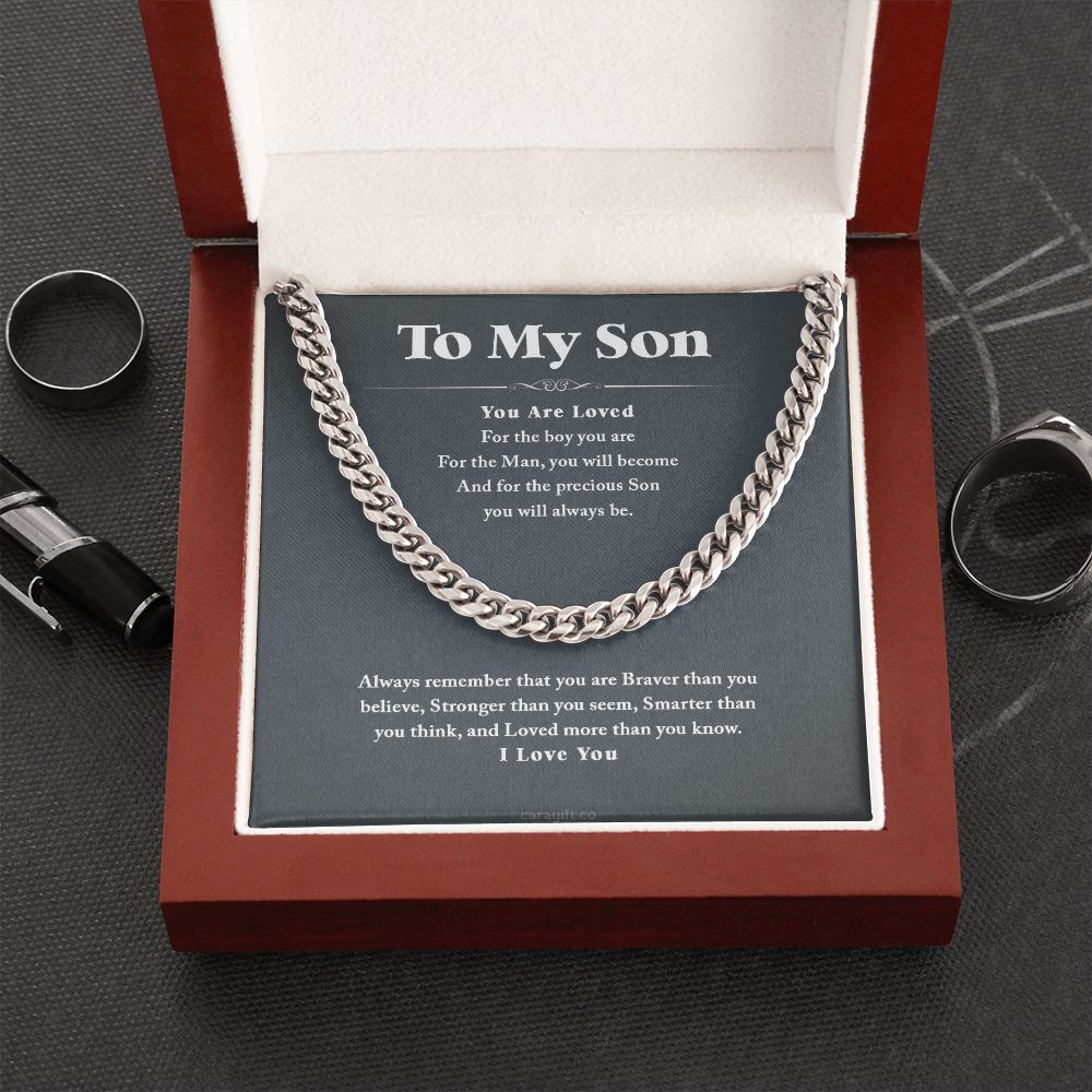You are loved - 0055d Son - Cuban Link Chain