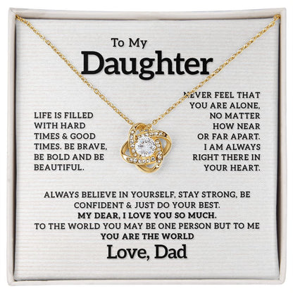 To my Daughter - I Love You So Much, Love Knot 119d