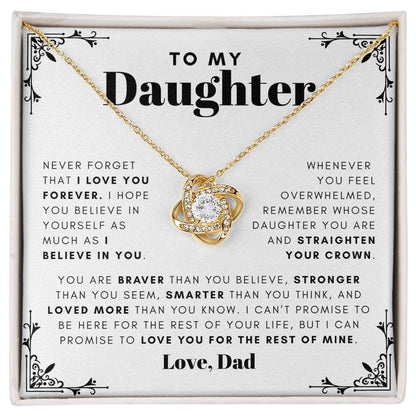 To my daughter - Straighten Your Crown - 65d Love Knot