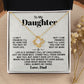 To My Daughter, I Will Always Be There - Love Knot 136d