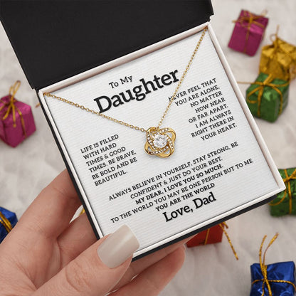 To my Daughter - I Love You So Much, Love Knot 119d