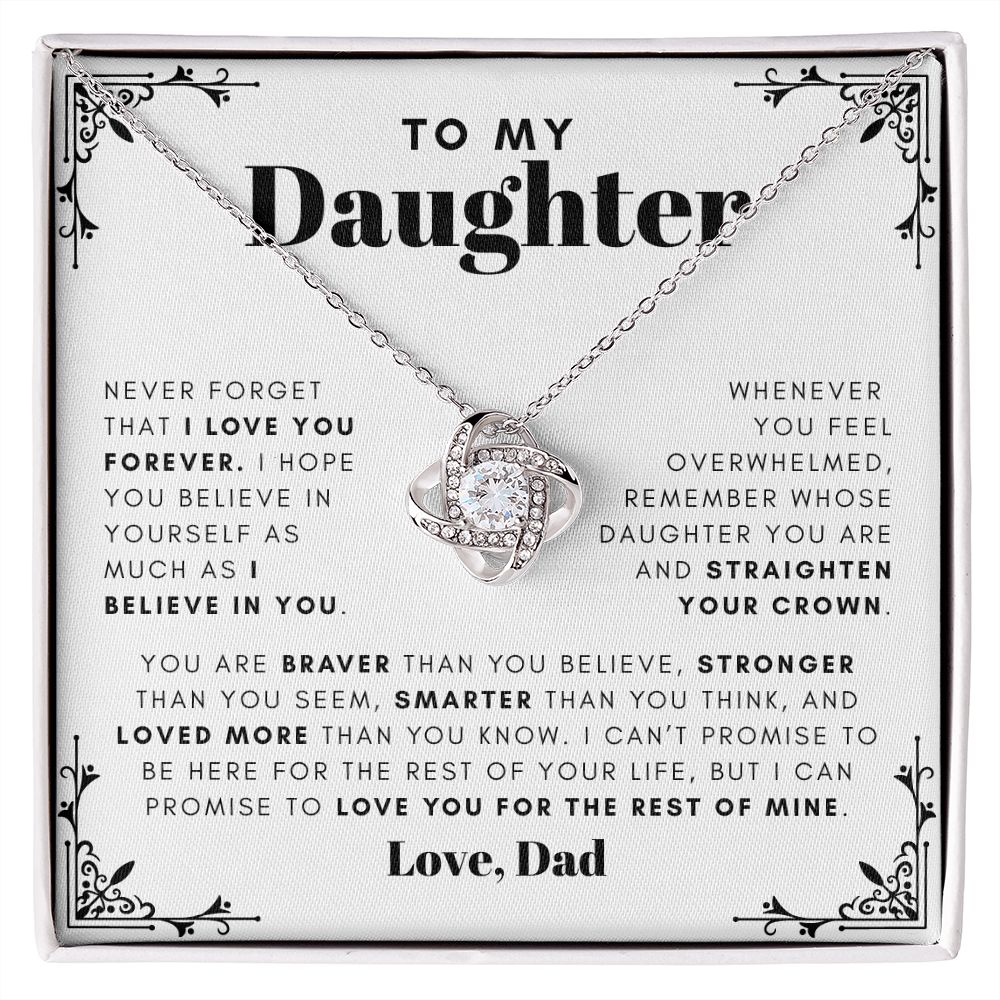 To my daughter - Straighten Your Crown - 65d Love Knot