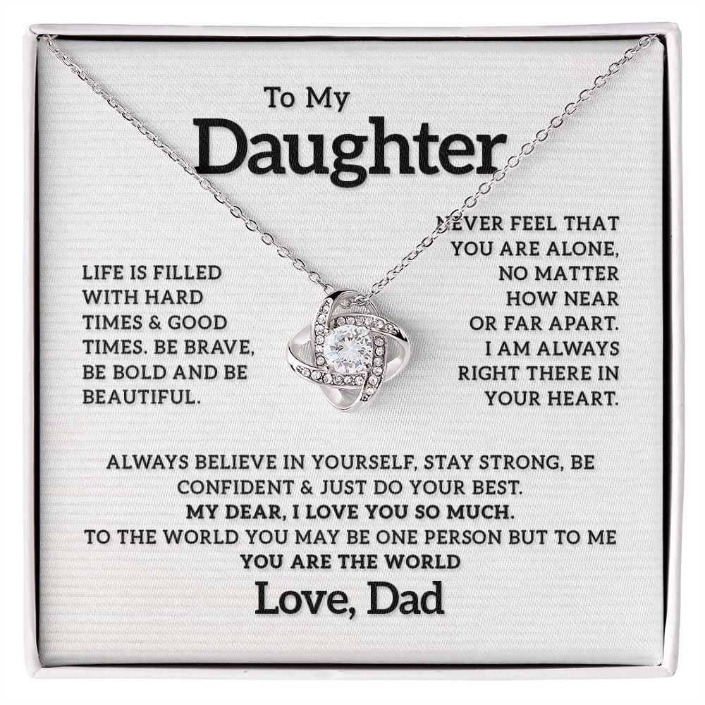 To my Daughter - I Love You So Much, Love Knot 119d