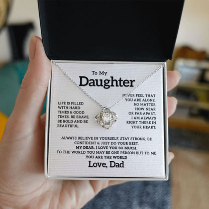 To my Daughter - I Love You So Much, Love Knot 119d