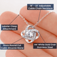Daughter - I love you forever - 0014d Love Knot Necklace