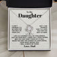To My Daughter, I Will Always Be There - Love Knot 136d