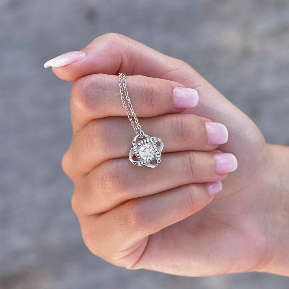 Daughter - I love you forever - 0014d Love Knot Necklace